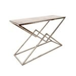 Vesta Chrome Console Side Table Narrow Console Tables Home Store UK