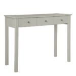 *Florence 3 drawer Dressing Table in Soft Grey Dressing Table Home Store UK