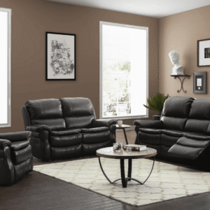 Arrange 3 Seater Reclining Sofa Brown Leather Sofa - Home Store UK
