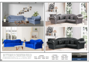 4 seater fabric sofa