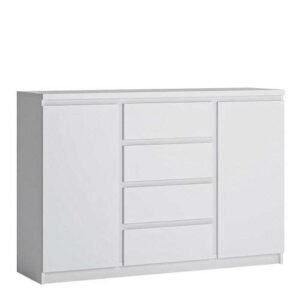 Fribo 2 door 4 drawer sideboard in White - Sideboards - Home Store UK