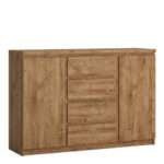 Fribo 2 door 4 drawer sideboard in Oak - Sideboards - Home Store UK