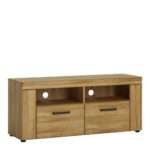 Cortina 2 drawer TV cabinet in Grandson Oak - TV Stands - Home Store UK