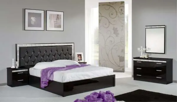 LINDA-gruppoletto-black - Home Store UK - Italian Bedroom Furniture - Modern Bedroom