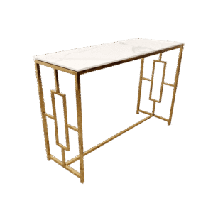 Geo Gold Console Side Table White Console Tables Home Store UK