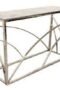 Stella Silver Console Side Table Console Tables Home Store UK