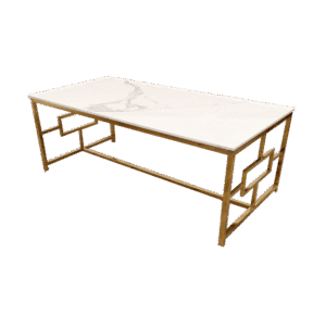 GEO Coffee Table Gold White Modern Coffee Table Home Store UK