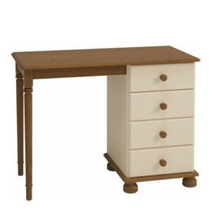 Richmond Dressing Table Cream & Pine makeup vanity with drawers Dressing Table Home Store UK