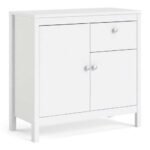 Madrid Sideboard 2 doors + 1 drawer in White modern sideboard - Sideboards - Home Store UK