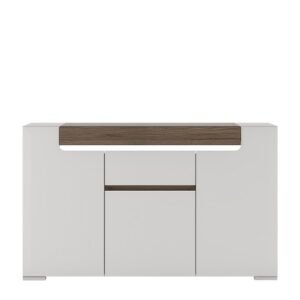 Toronto 3 Door 1 Drawer Sideboard (inc. Plexi Lighting) - Sideboards - Home Store UK
