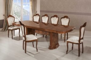 ELIZABETH walnut rad Dining Table Set folding dining table Italian Dining Sets Home Store UK