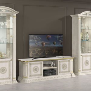 Aurora Beige Birch-Gold Complete Living Set Living Room Furniture