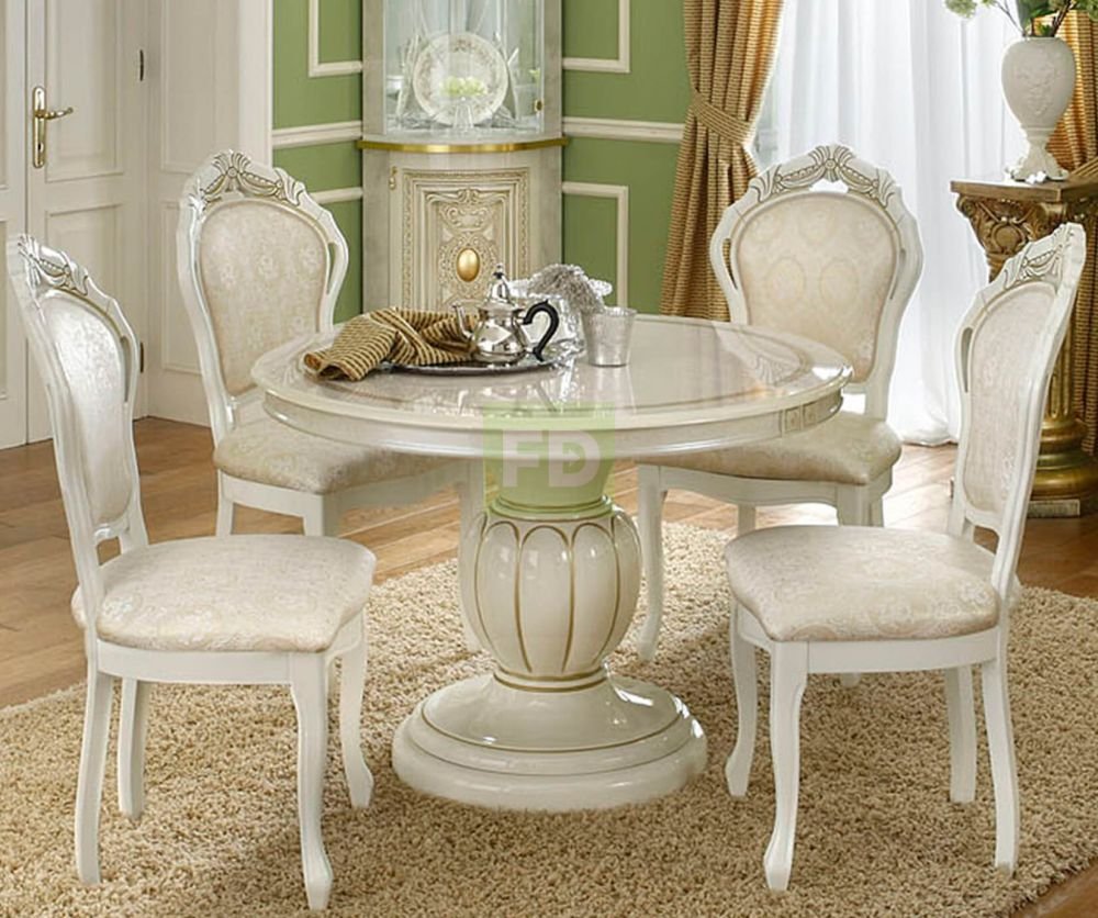 Camel Group Leonardo Ivory Round Extension Dining Set with 4 Chair Italian Dining Sets Home Store UK Camel Group Leonardo Ivory Round Extension Dining Set with 4 Chair Italian Dining Sets Home Store UK