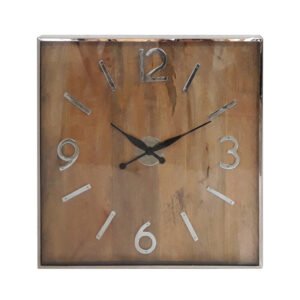 HSUK-75cm Natural Wood Wall Clock - Clocks - Home Store UK