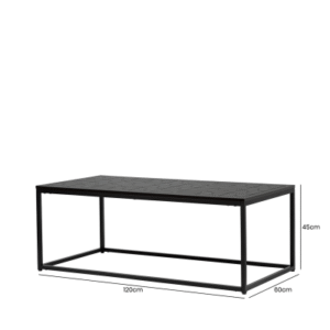 HSUK- Solenn Black Coffee Table Home Store UK