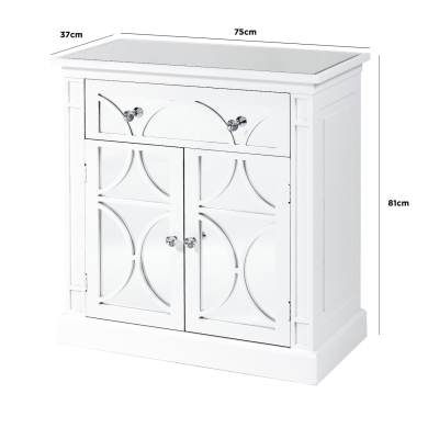 HSUK- White Wood 1 Drawer 2 Door Sideboard - Sideboards - Home Store UK HSUK- White Wood 1 Drawer 2 Door Sideboard - Sideboards - Home Store UK