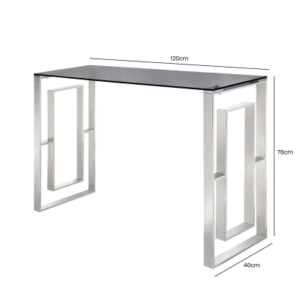 HSUK- Value Chrome Console Tables Home Store UK