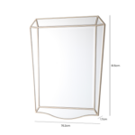 HUSK- Mirror Champagne Wall Mirror - Mirror Collection - Home Store UK