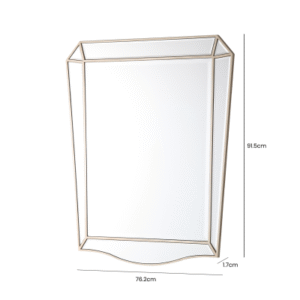 HUSK- Mirror Champagne Wall Mirror - Mirror Collection - Home Store UK