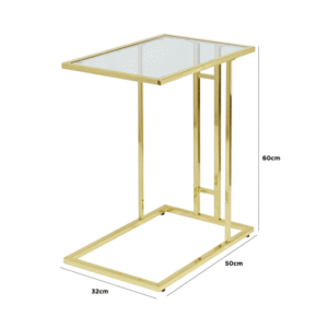 HSUK- Value Gold Metal Sofa Table - Home Store UK
