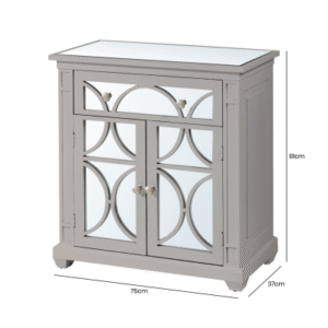 HSUK- Grey Wood 1 Drawer 2 Door Sideboard - Sideboards - Home Store UK