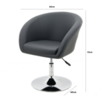 HSUK- Grey Bar Stool-Fabric Stool -Fabric Barstools - Home Store UK