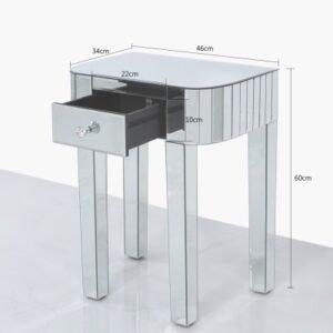 HSUK- Mirror Small End Table Home Store UK