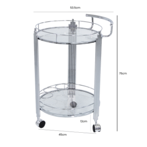HUSK- Value Cohen Clear Drinks Trolley