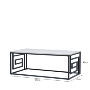 HSUK- Black And Grey Coffee Table Home Store UK
