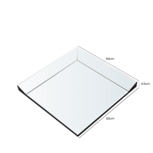 HUSK- Value 50x50 Set Of 4 Mirror Panels Wall Mirror - Mirror Collection - Home Store UK
