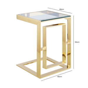 HSUK- Apex Gold Sofa Table - Home Store UK