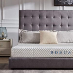 Comfy4U 6 inch Gel Memory CertiPUR-US Certified Foam, Breathable Full Body Support Cooling Mattress Pad & Pressure Relief, White Mattresses Home Store UK