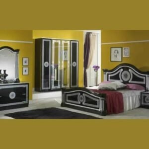 Ben Company New Serena Black and Silver Italian Bedroom Set Italian Bedroom Home Store UK