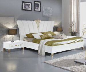 Ben Company Sofia White and Gold Italian Bedroom Set Italian Bedroom Set Home Store Uk