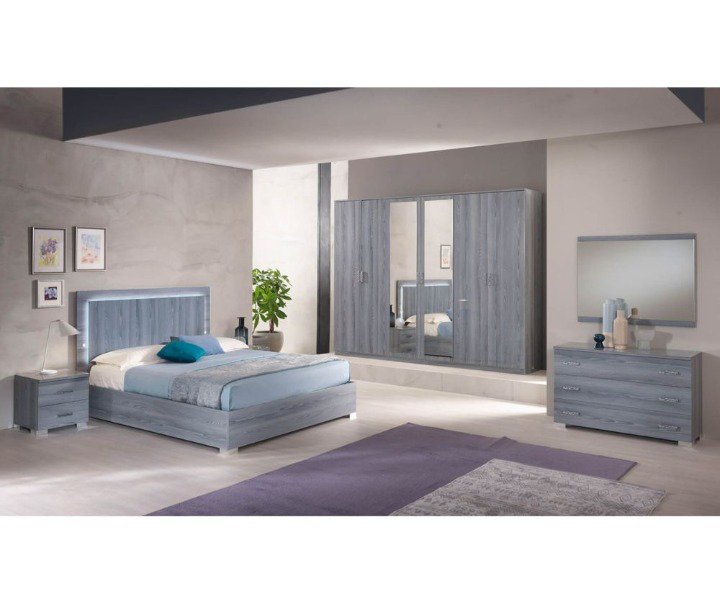 Ben Company Nicole Grey Finish Italian Bedroom Set with 6 Door Wardrobe Italian Bedroom Set Home Store Uk Ben Company Nicole Grey Finish Italian Bedroom Set with 6 Door Wardrobe Italian Bedroom Set Home Store Uk