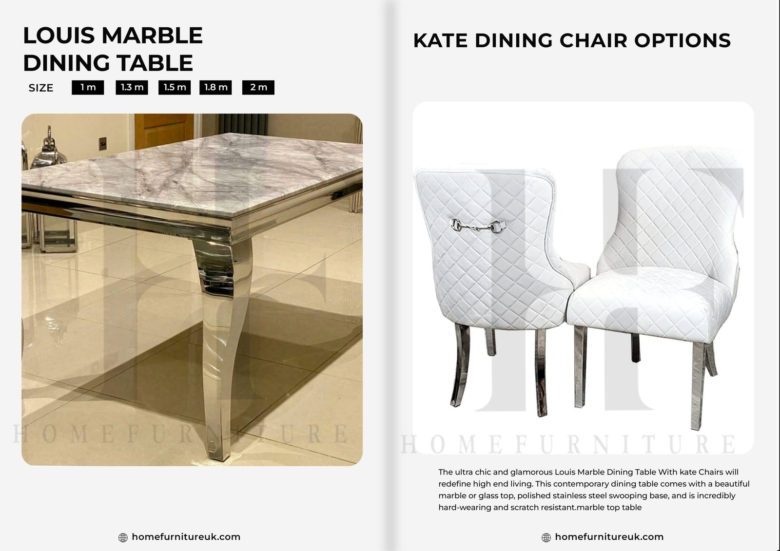 Louis Marble Dining Table With Kate Chair Dining Table Chair Home Store UK Louis Marble Dining Table With Kate Chair Dining Table Chair Home Store UK