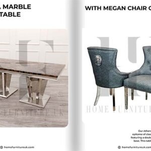 Athena Dining Table with Megan Chair's Dining Table Chair's Homen Store UK