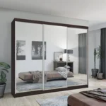 Chicago Wenge 3 Door 250cm Wardrobe ﻿ Wardrobe Home Store UK