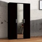 BOBBY BLACK 3 DOOR WARDROBE Wardrobe Home Store UK