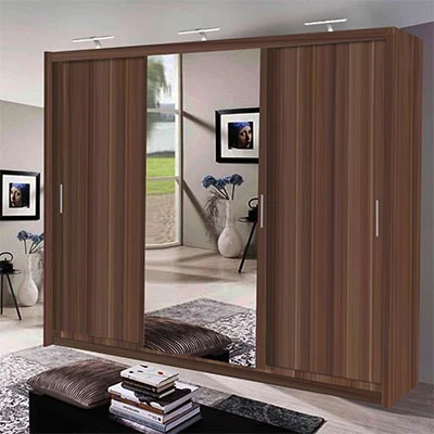 Miami Walnut 3 Door 250cm Wardrobe Wardrobe Home Store UK Miami Walnut 3 Door 250cm Wardrobe Wardrobe Home Store UK