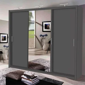 Miami Grey 3 Door 250cm Wardrobe ﻿ Wardrobe Home Store UK