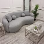 The Wave Boucle Sofa - Grey Sofas & Sofa Beds Home Store UK