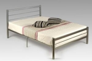 Alpen - Stylish Tapered Metal Bed Frame Metal Beds Home Store Uk