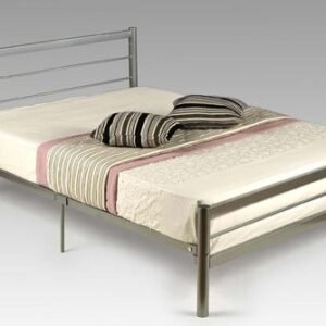 Alpen - Stylish Tapered Metal Bed Frame Metal Beds Home Store Uk