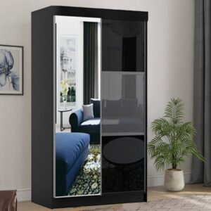 Downtown Black Wardrobe Sliding Wardrobes Home Store UK