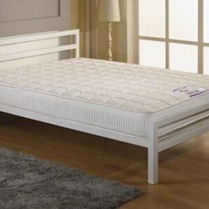 City Block White - Powder Coated Metal Frame Metal Beds Home Store Uk