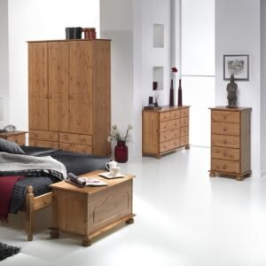 Bramwell 5 Drawer Narrow Chest in Pine - Chest Of Drawer - Home Store UK