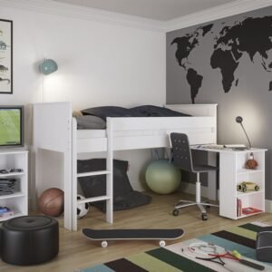 Louis Mid Sleeper White - Kids bed - Home Store UK