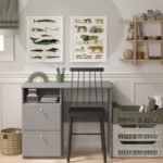 Royce Desk with 2 Drawers in Folkstone Grey - Desk - Home Store UK