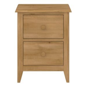Naomi 2 Drawer Night Stand Pine